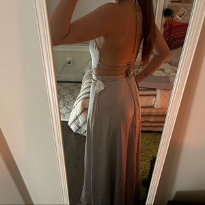 F&P silver gown